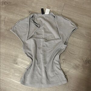 H&M Light Gray Short Sleeve Top